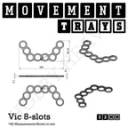 32mm Movement Trays for Tabletop Games | Compatible with Popular Miniatures | Full Range