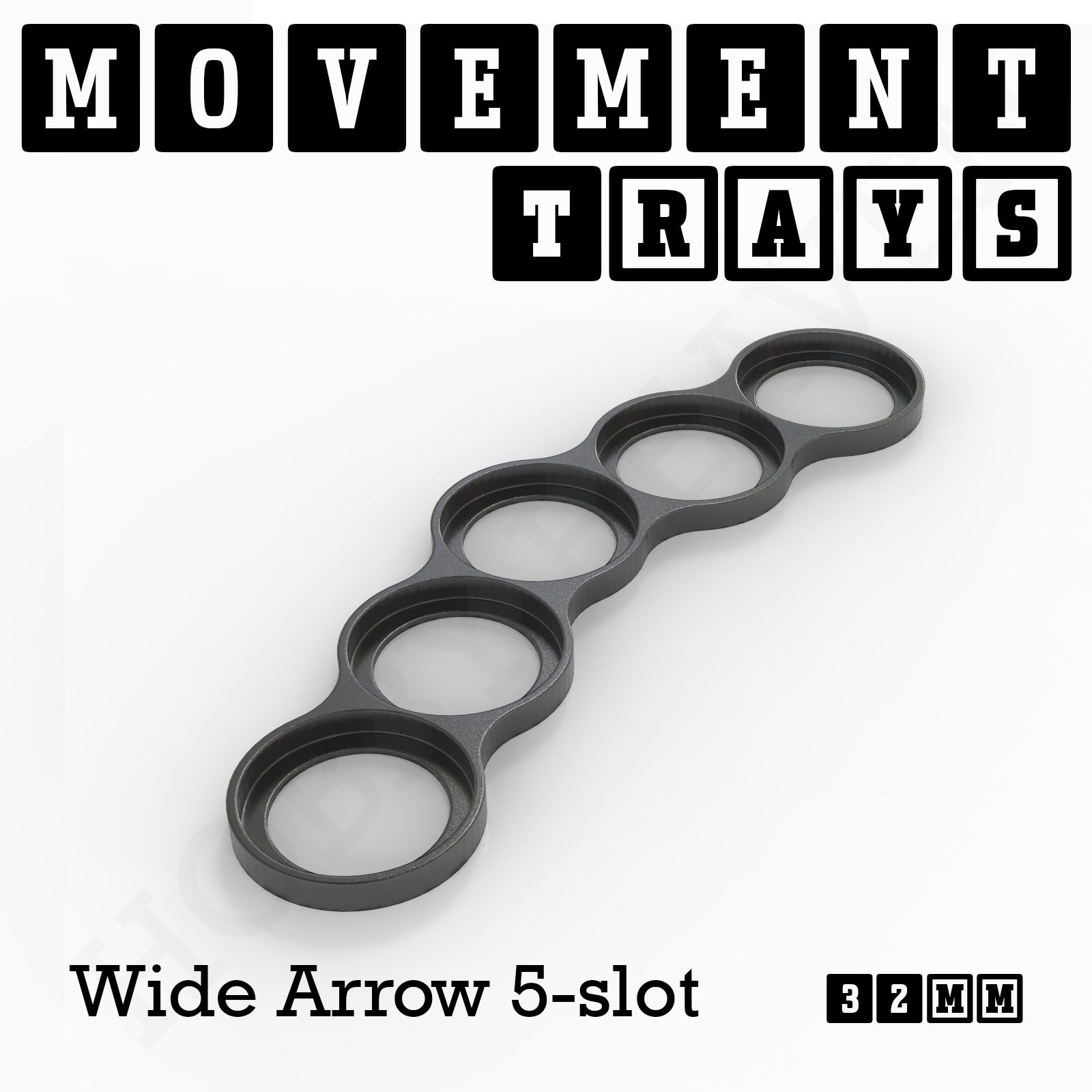 32mm Movement Trays for Tabletop Games | Compatible with Popular Miniatures | Full Range