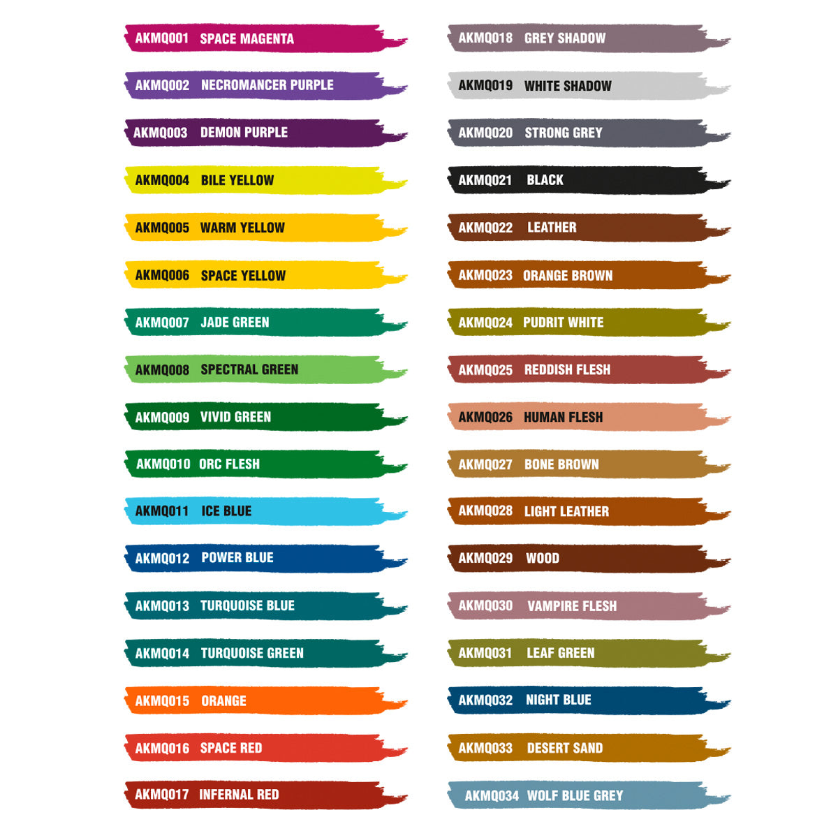 AK Interactive Quick Markers – Full Range 34 Set (AKMQ150)