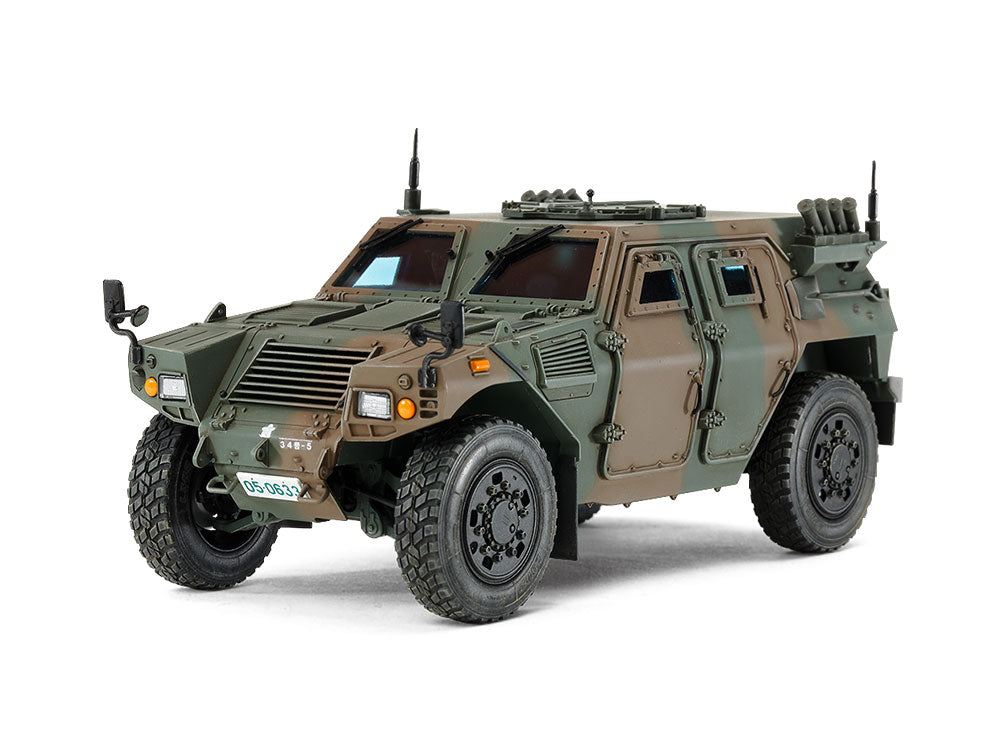 Tamiya JGSDF Light Armoured Vehicle: the painted model in JGSDF camouflage