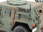 Close-up of the side window frames, antenna and rear brackets