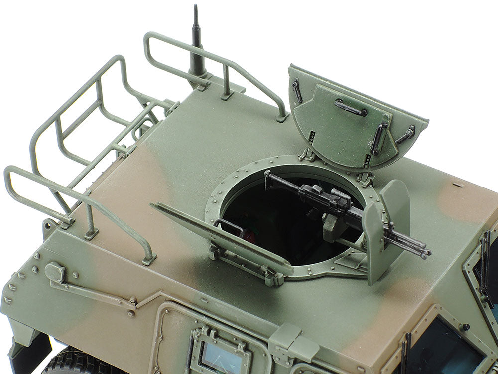 The roof from above with its round hatch and rails