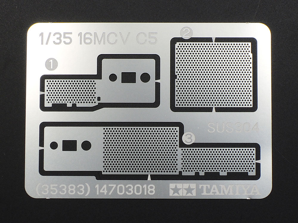 The photo-etched fret for the turret basket guards