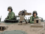 Commander and loader torso figures in the turret hatches