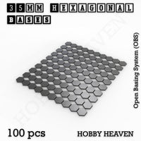 Hexagonal Bases 10mm to 200mm 3d Print Full Range Tabletop Games
