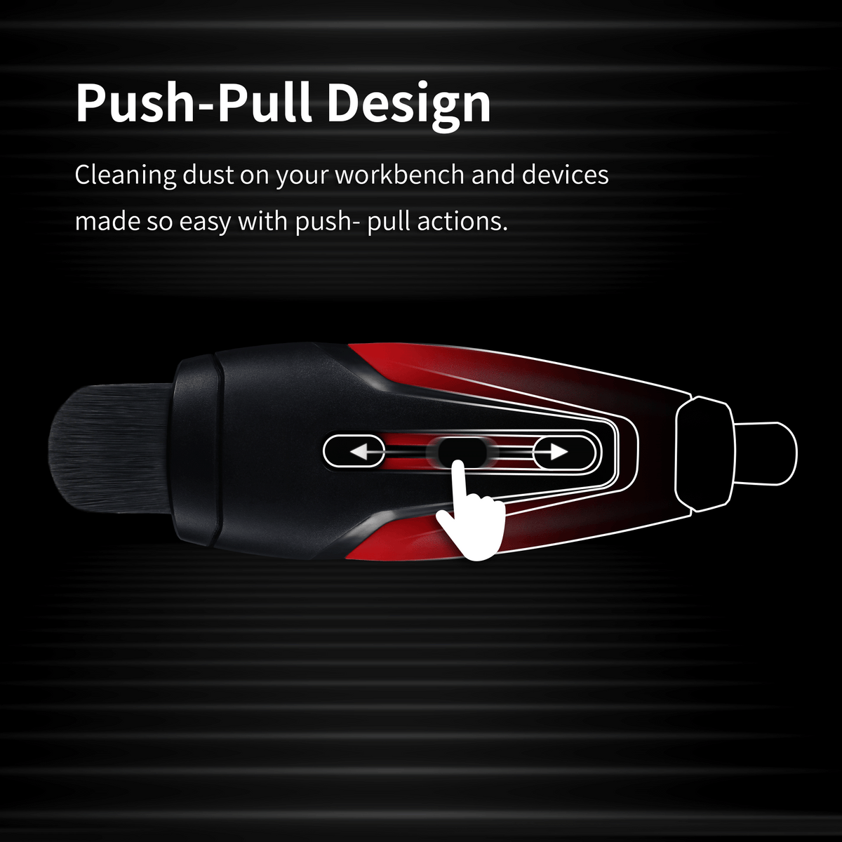 DSPIAE panel showing the PT-RDB slider pushed along the body to swap between its two brush tips