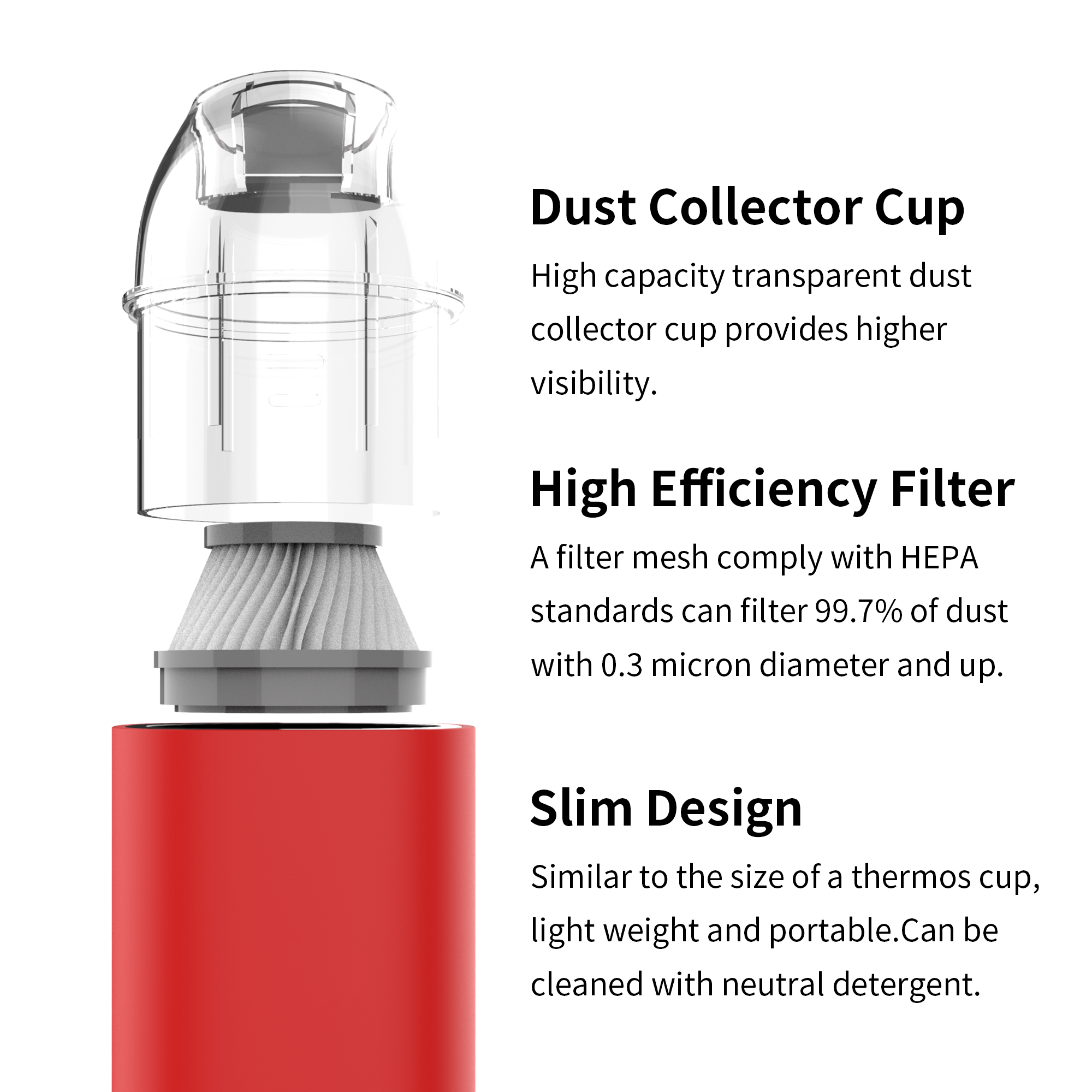 DSPIAE HC-V Portable Handheld Vacuum Cleaner