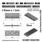 Round to Square Movement Trays Adapters for Tabletop Games