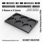 Round to Square Movement Trays Adapters for Tabletop Games
