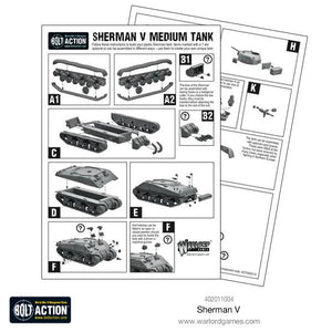 Sherman V (M4A4) Tank – Bolt Action WWII 28mm Plastic Model