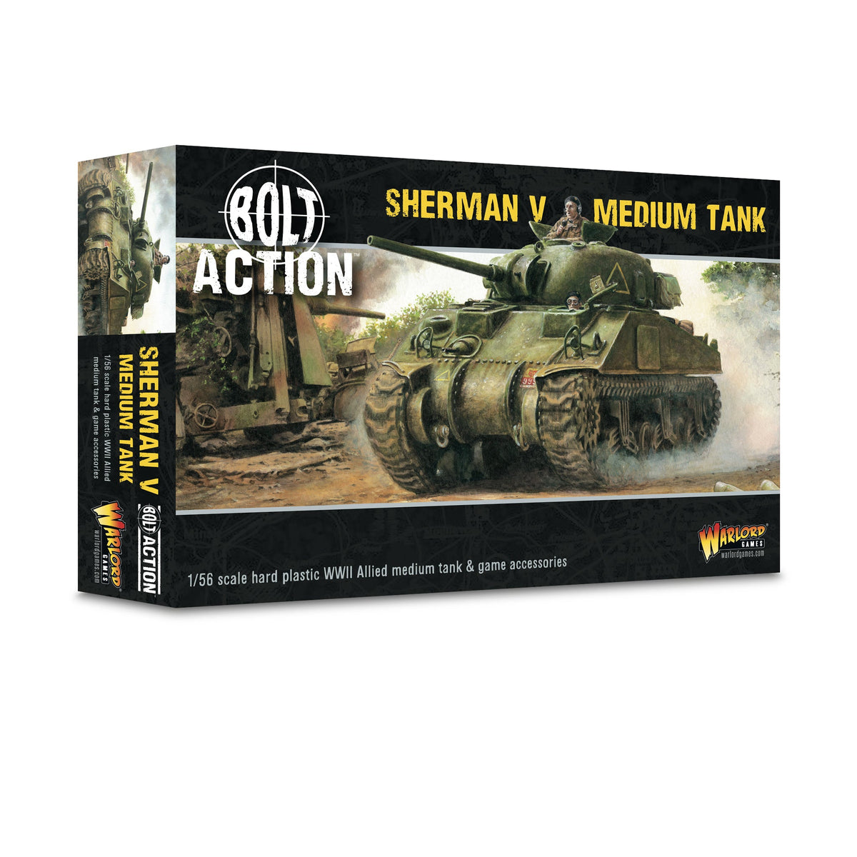 Newer Bolt Action Sherman V Medium Tank box