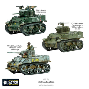 Bolt Action US M5 Stuart Platoon Warlord Games