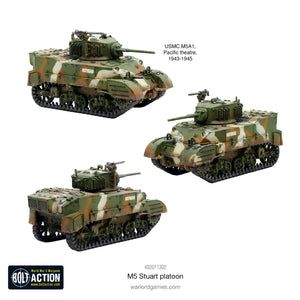Bolt Action US M5 Stuart Platoon Warlord Games