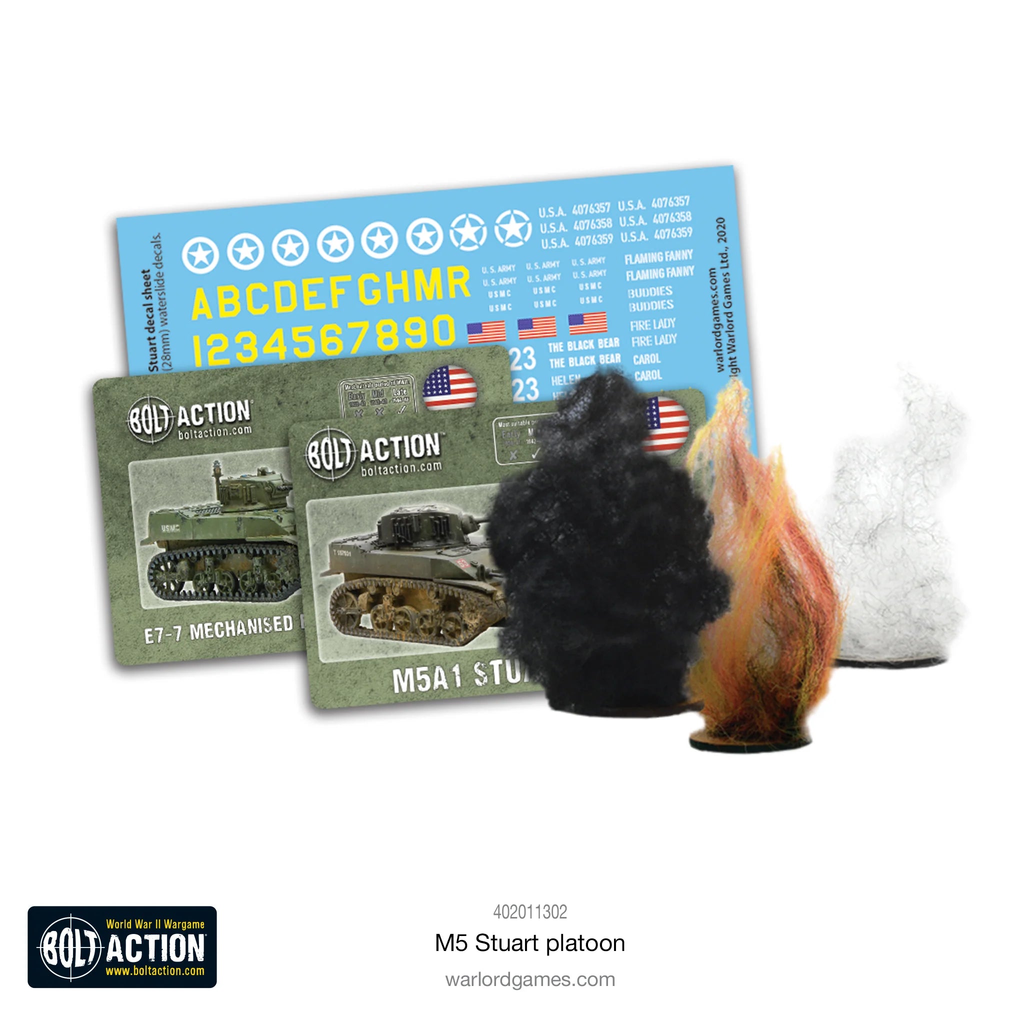 Bolt Action US M5 Stuart Platoon Warlord Games