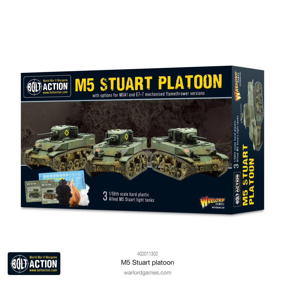 Bolt Action US M5 Stuart Platoon Warlord Games