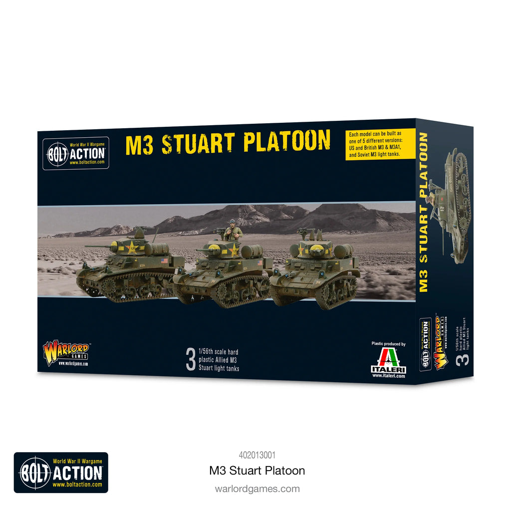 Bolt Action US M3 Stuart Platoon Warlord Games