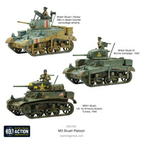 Bolt Action US M3 Stuart Platoon Warlord Games