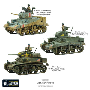 Bolt Action US M3 Stuart Platoon Warlord Games
