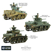 Bolt Action US M3 Stuart Platoon Warlord Games
