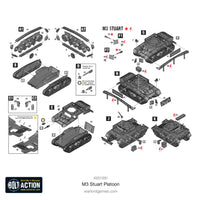 Bolt Action US M3 Stuart Platoon Warlord Games