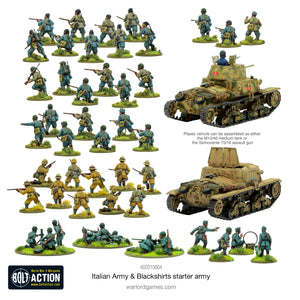 Bolt Action Italian Army & Blackshirts Starter Army Warlord Games