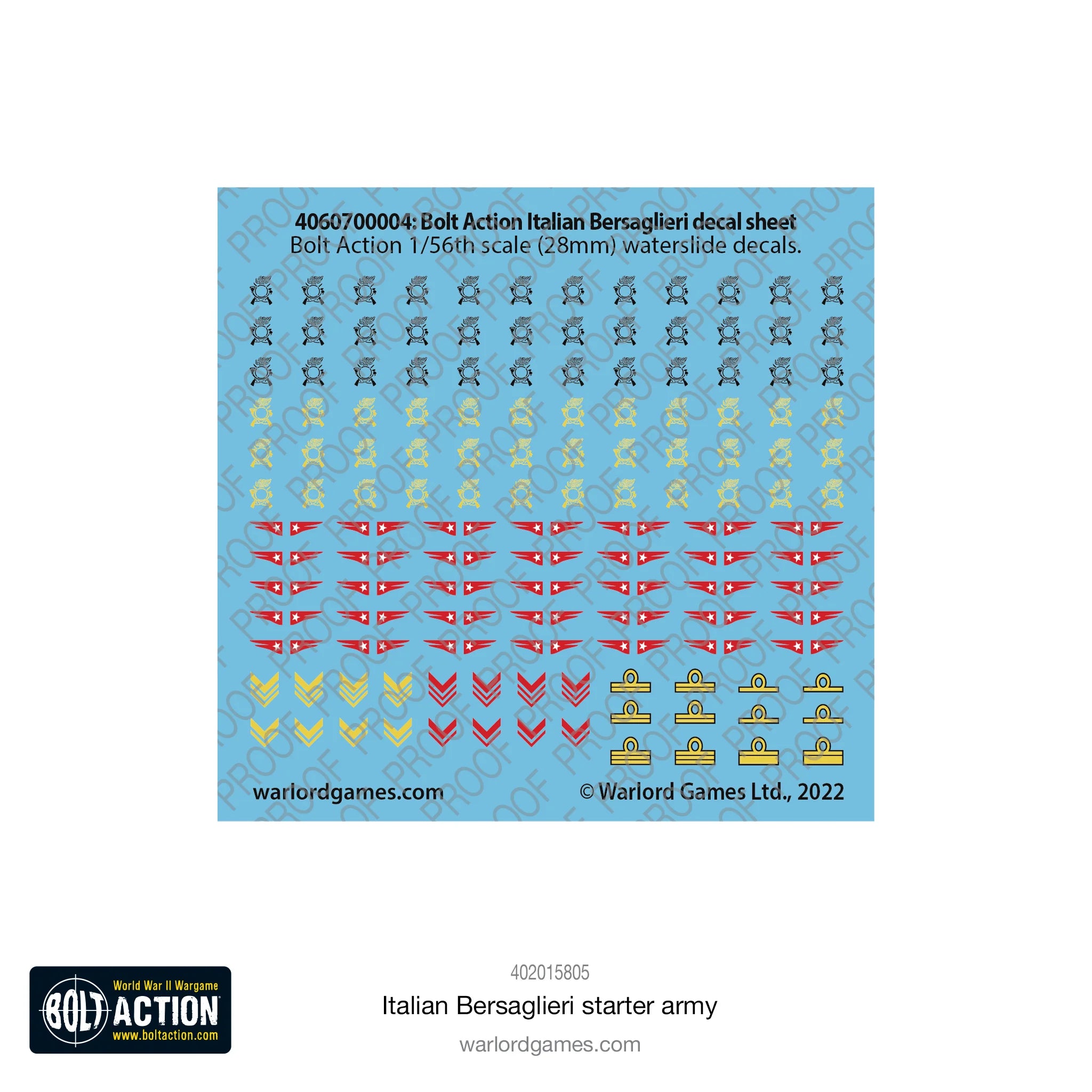 Bolt Action Italian Bersaglieri Starter Army Warlord Games