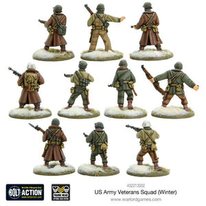 Bolt Action US Army Veterans Squad (Winter) Warlord Games