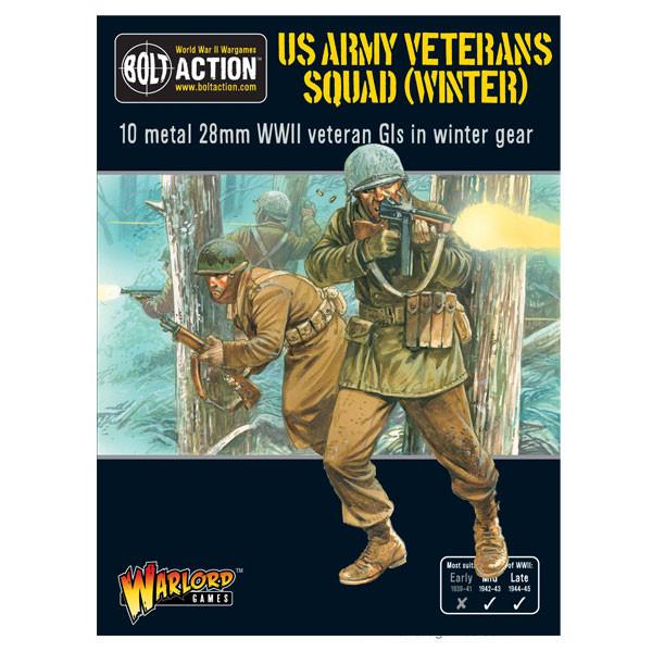 Bolt Action US Army Veterans Squad (Winter) Warlord Games