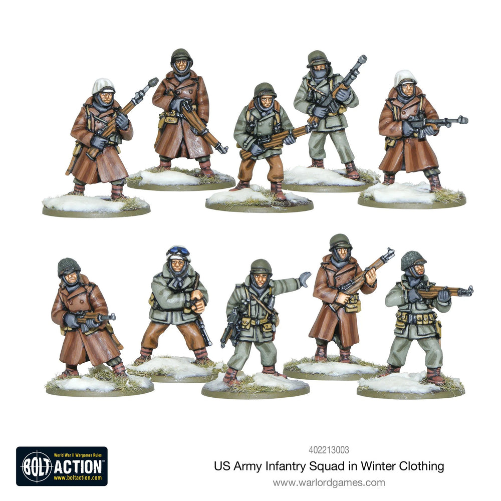 Bolt Action US Army Infantry Squad in Winter Clothing  Warlord Games