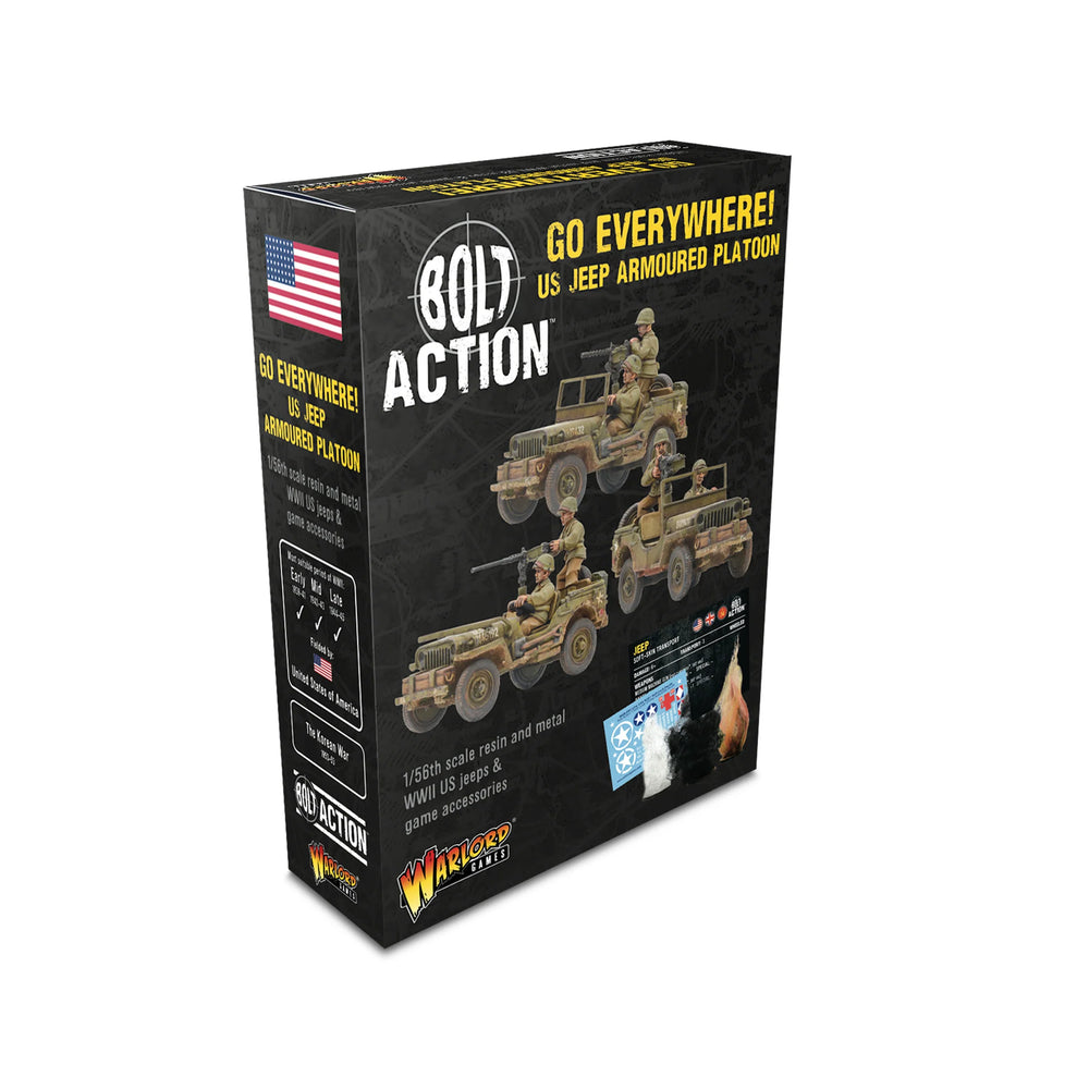 Bolt Action US Jeep Armoured Platoon Warlord Games