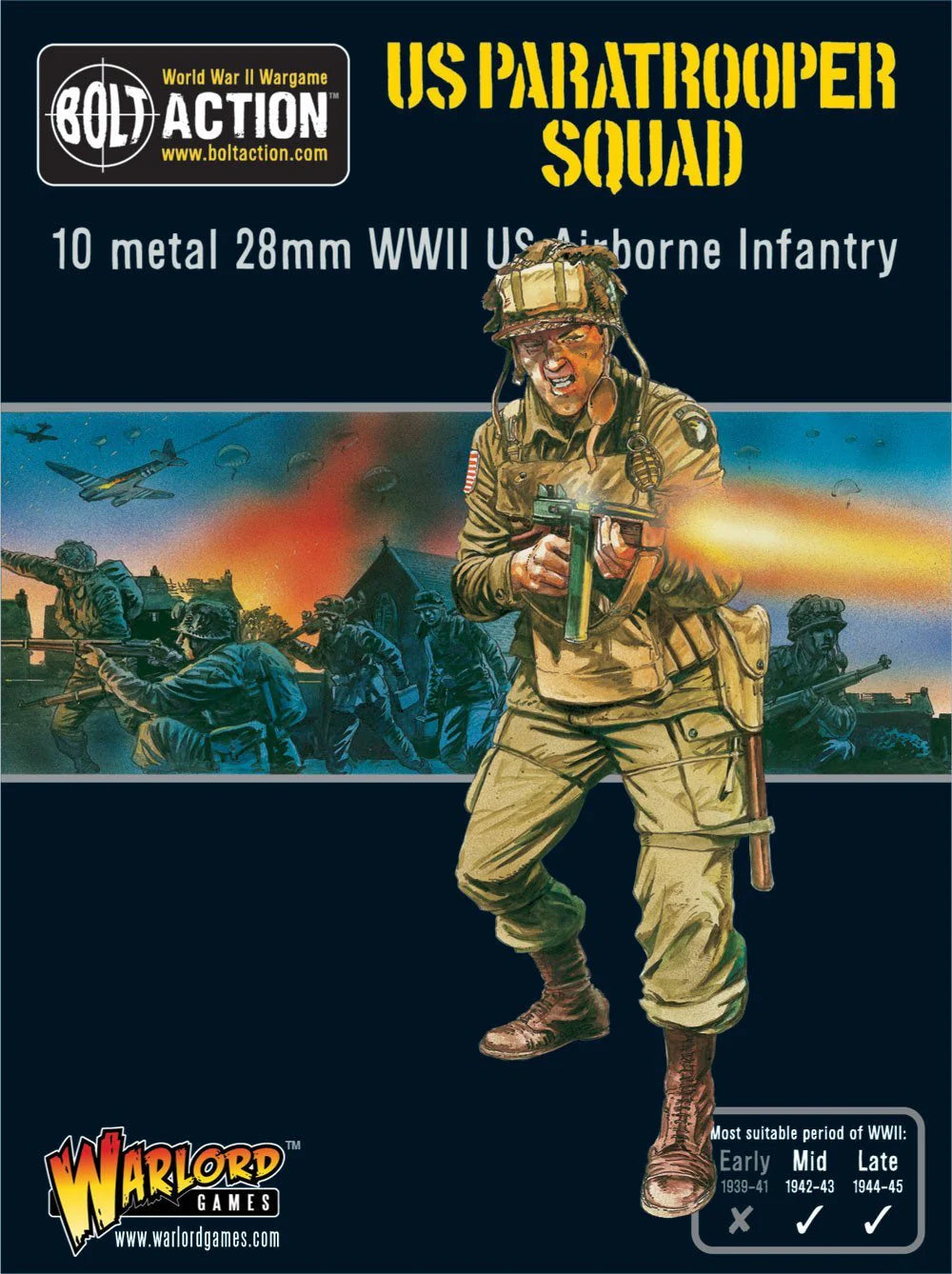 Bolt Action US Paratrooper Squad Warlord Games