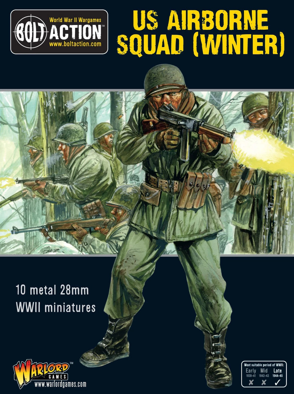 Bolt Action US Airborne Squad (Winter) Warlord Games