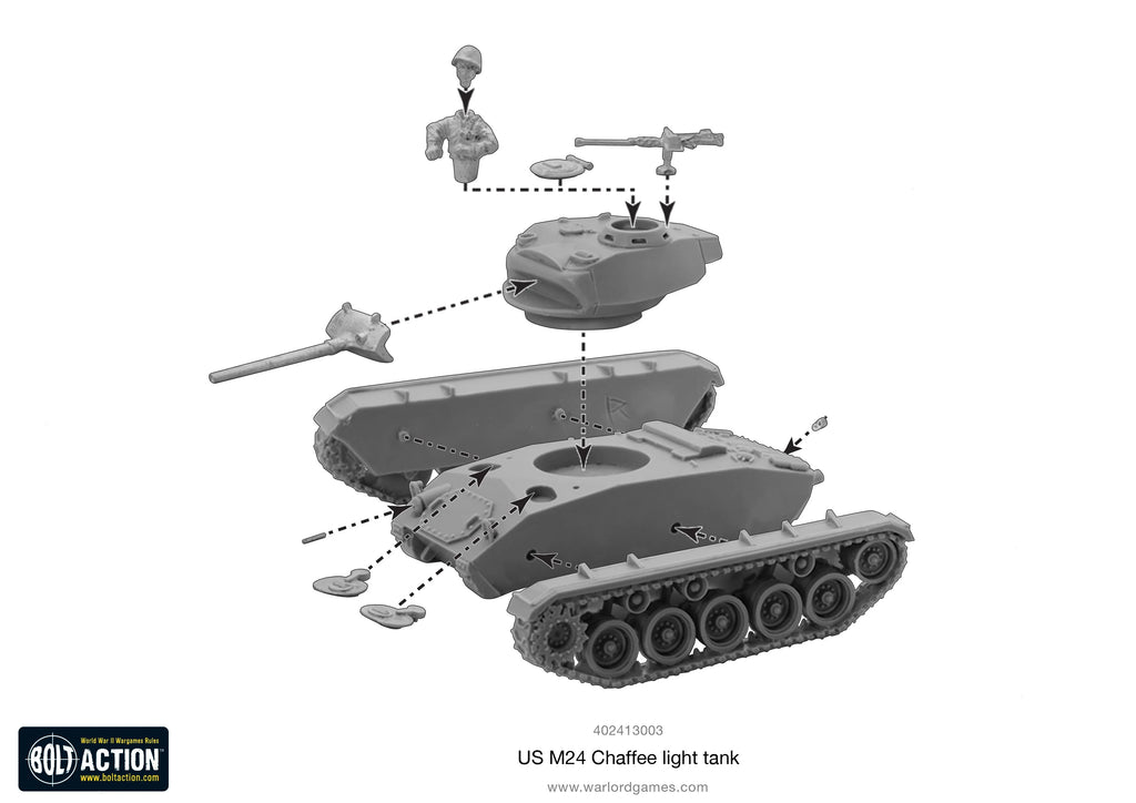 Bolt Action US M24 Chaffee Light Tank Warlord Games