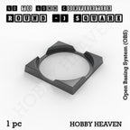 Round to Square Bases Shape and Size Converters 3d Print Full Range