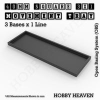 Square and Rectangle Movement Trays for Tabletop Games | Warhammer Compatible | Full Range
