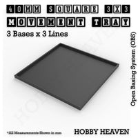 Square and Rectangle Movement Trays for Tabletop Games | Warhammer Compatible | Full Range
