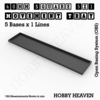 Square and Rectangle Movement Trays for Tabletop Games | Warhammer Compatible | Full Range
