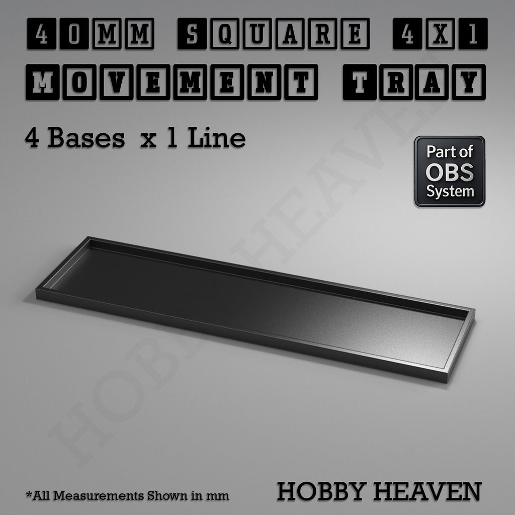 Square Movement Trays | OBS System | 20mm 25mm 30mm 40mm 50mm Bases
