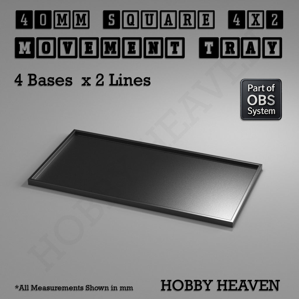 Square Movement Trays | OBS System | 20mm 25mm 30mm 40mm 50mm Bases