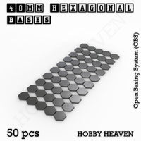 Hexagonal Bases 10mm to 200mm 3d Print Full Range Tabletop Games
