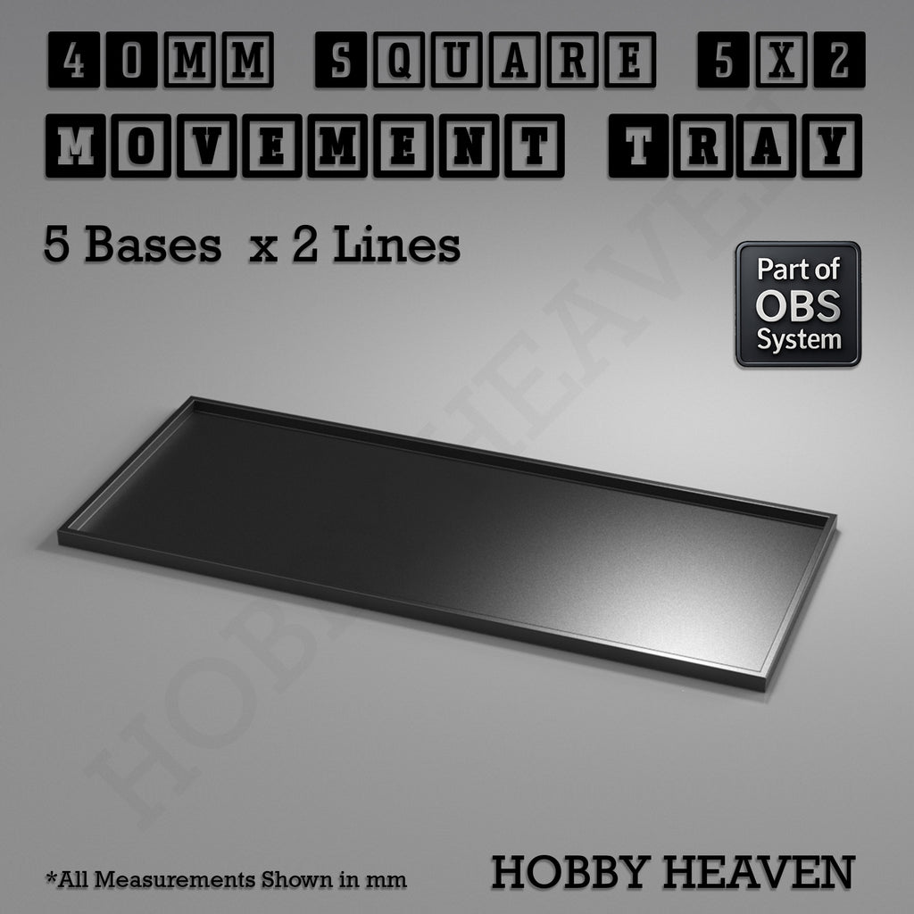 Square Movement Trays | OBS System | 20mm 25mm 30mm 40mm 50mm Bases