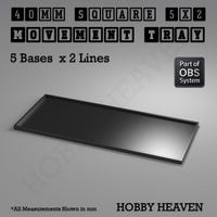 Square Movement Trays | OBS System | 20mm 25mm 30mm 40mm 50mm Bases
