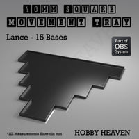 Square Movement Trays | OBS System | 20mm 25mm 30mm 40mm 50mm Bases
