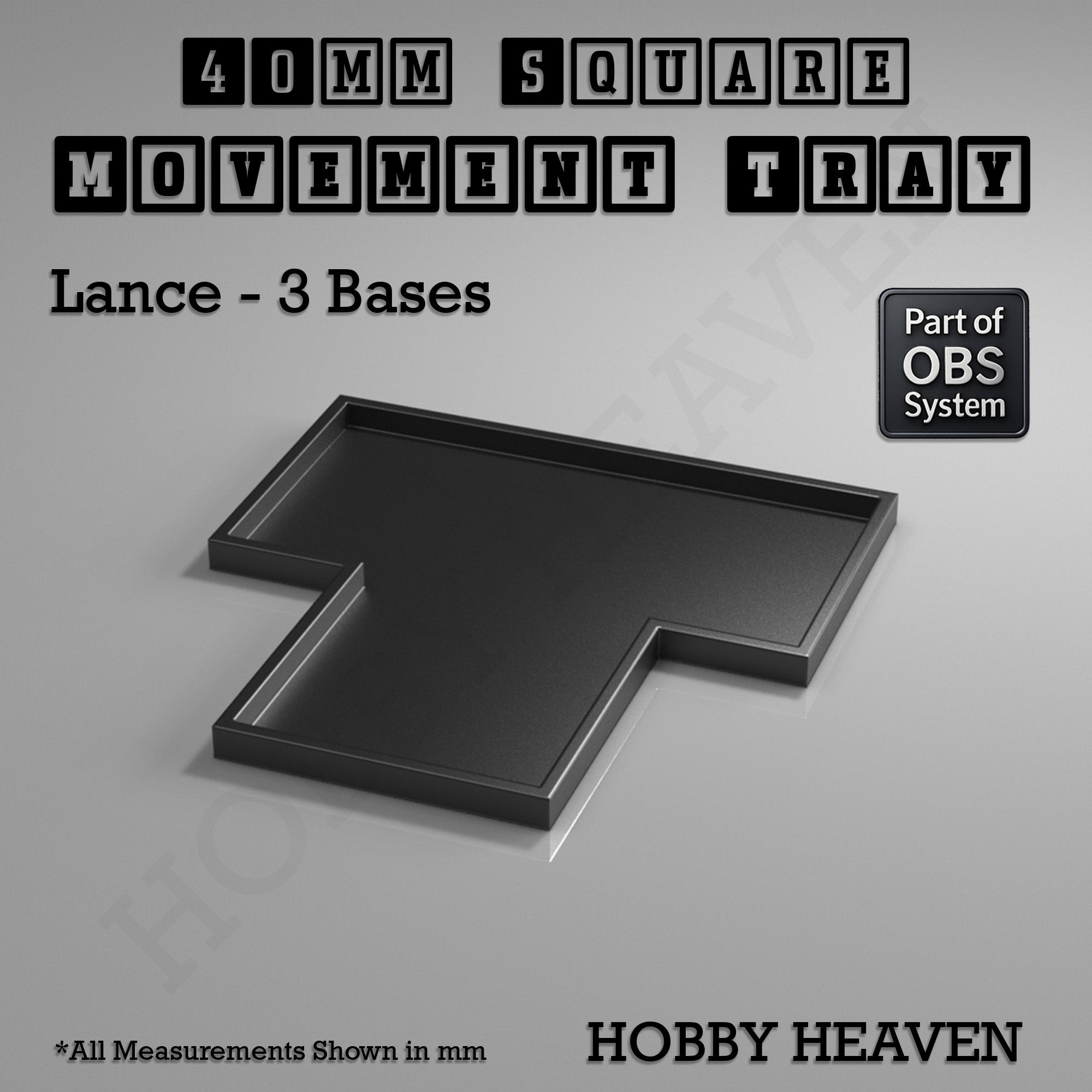 Square Movement Trays | OBS System | 20mm 25mm 30mm 40mm 50mm Bases