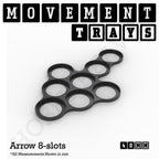 40mm Movement Trays for Miniatures | Tabletop Wargames Compatible | Full Range