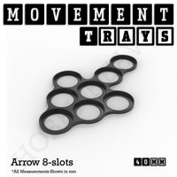 40mm Movement Trays for Tabletop Games | Warhammer Compatible | Full Range
