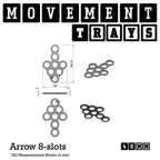 40mm Movement Trays for Miniatures | Tabletop Wargames Compatible | Full Range