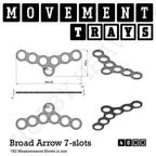 40mm Movement Trays for Miniatures | Tabletop Wargames Compatible | Full Range