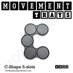 40mm Movement Trays for Miniatures | Tabletop Wargames Compatible | Full Range