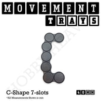 40mm Movement Trays for Tabletop Games | Warhammer Compatible | Full Range
